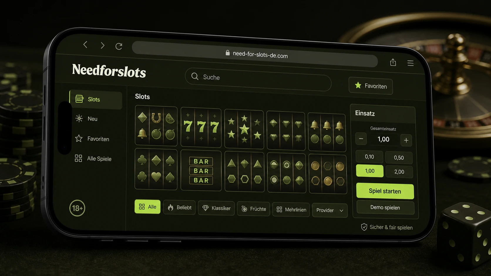 Spiele in der mobilen Version