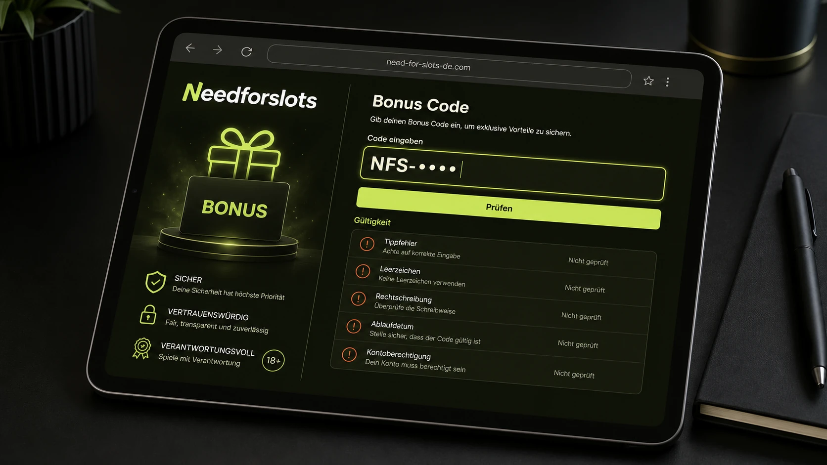 Needforslots Bonus Code