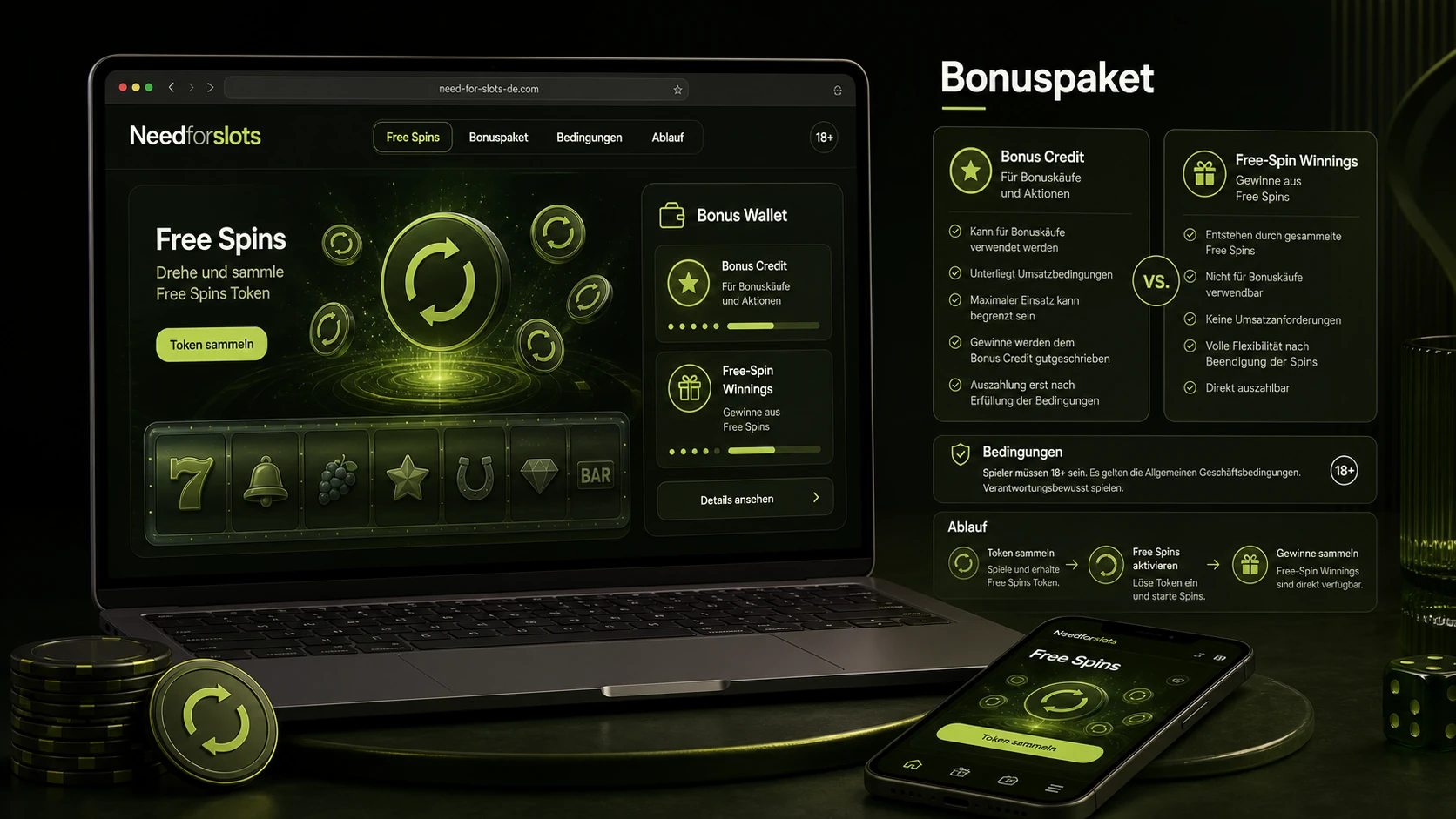 Free Spins im Bonuspaket